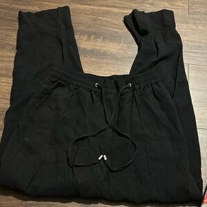 Black casual pants